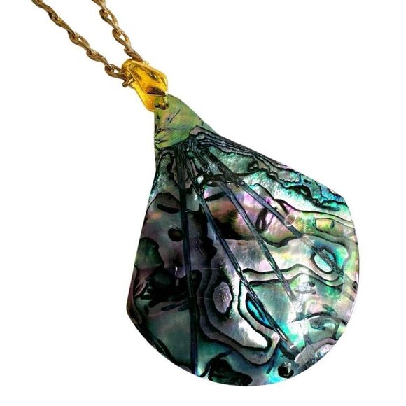 Abalone pendant necklace - Picture 2 of 9